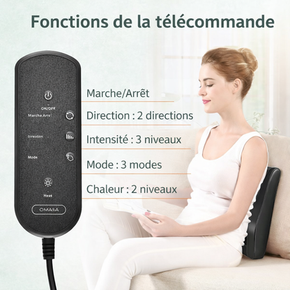 Masseur Shiatsu Chauffant  – Utilisation polyvalente