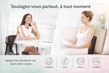 Masseur Shiatsu Chauffant  – Utilisation polyvalente
