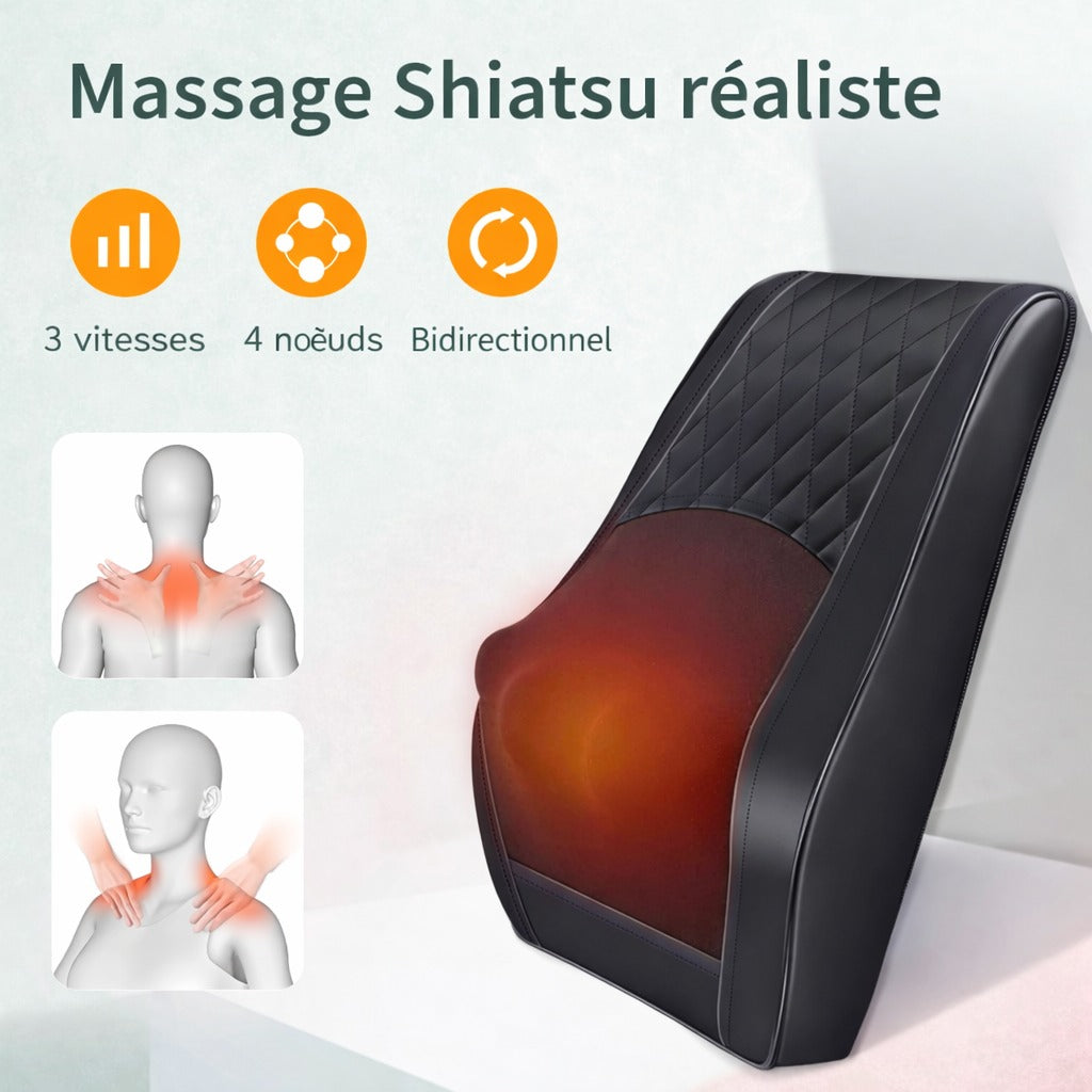 Masseur Shiatsu Chauffant  – Utilisation polyvalente